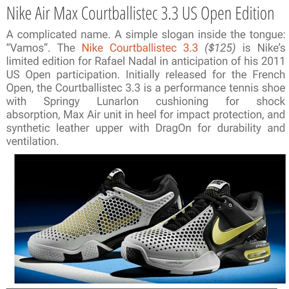 Nike Air Max Courtballistic 3.3 tennis shoes