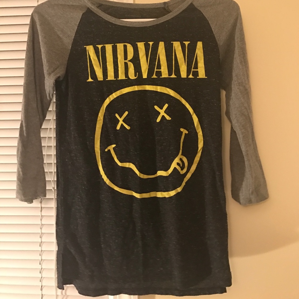Nirvana baseball tee
