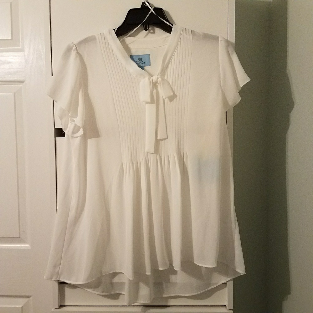 Cece Tie Neck Blouse