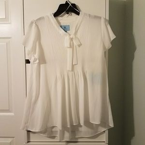 Cece Tie Neck Blouse