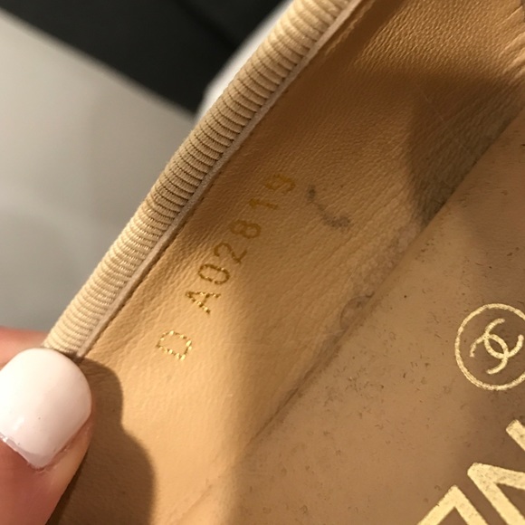 Chanel Beige&Black Flats 38.5 - Picture 3 of 3