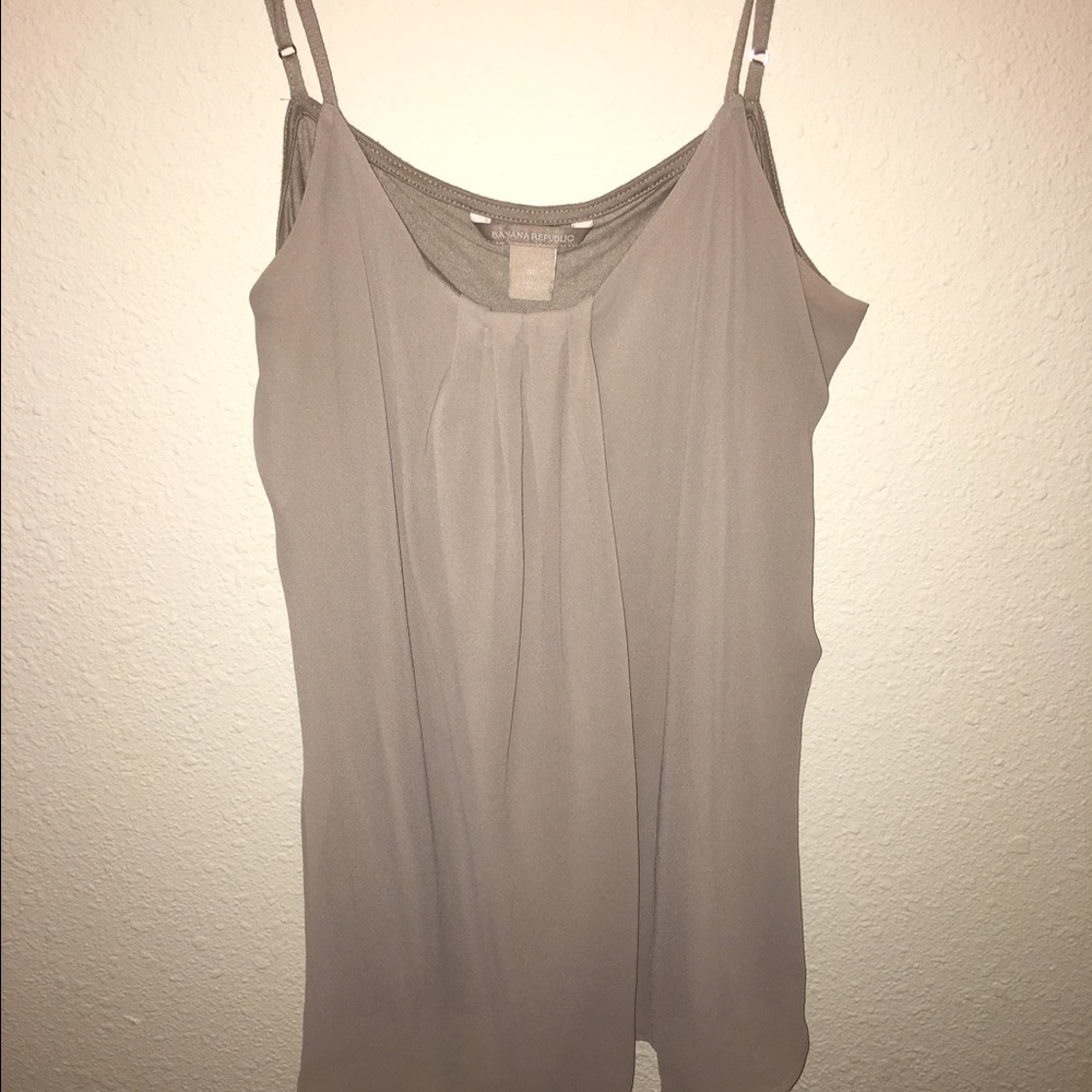 Banana republic pleated top