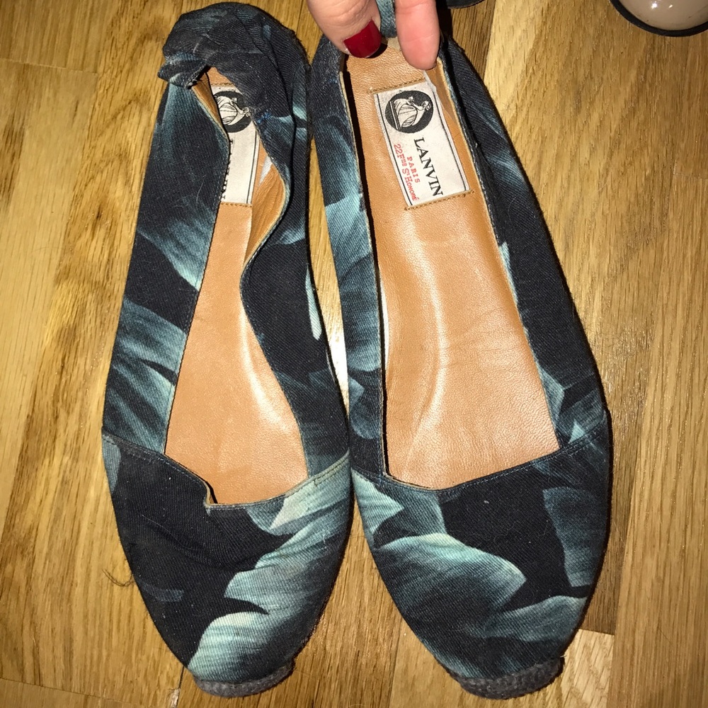 Lanvin Flower Espadrilles 38.5