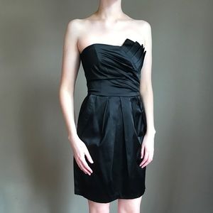 Black Strapless Cocktail Dress