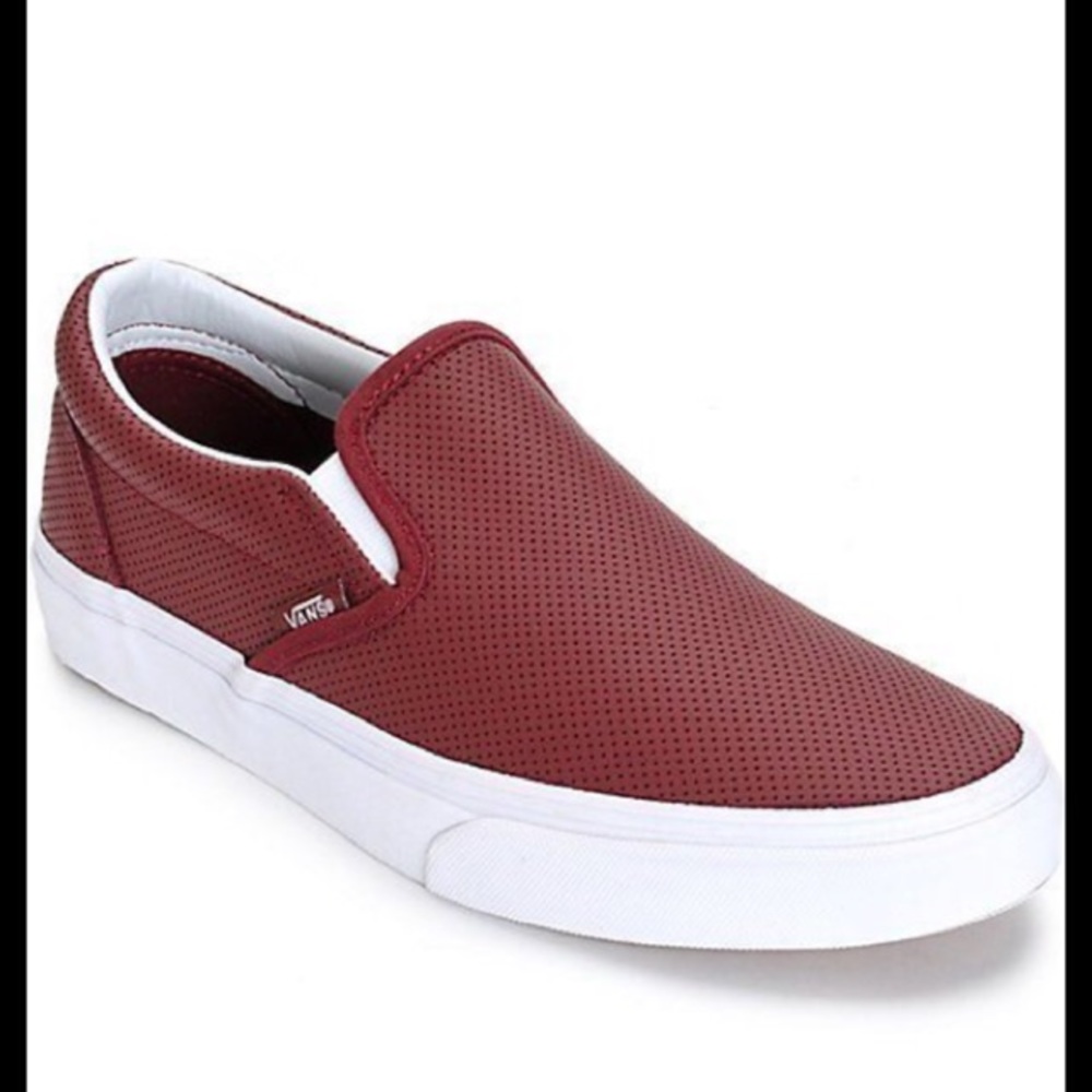 vans perforated slip on sneaker.