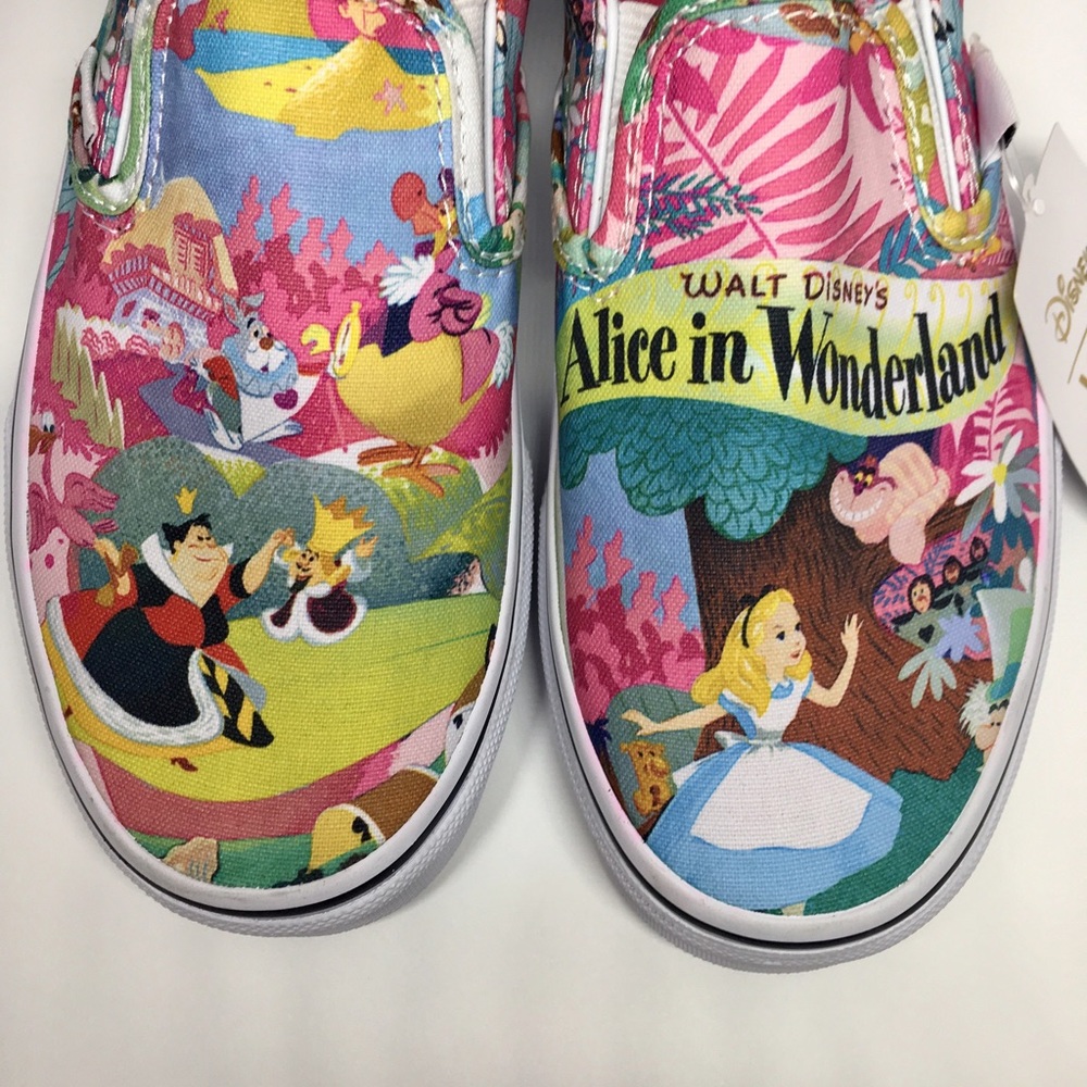 Vans x Disney Alice in Wonderland Slip-ons
