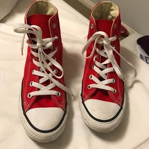 Red High Top Converse