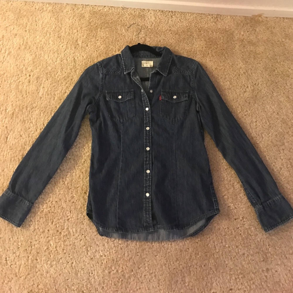Levis denim button up