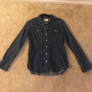 Levis denim button up