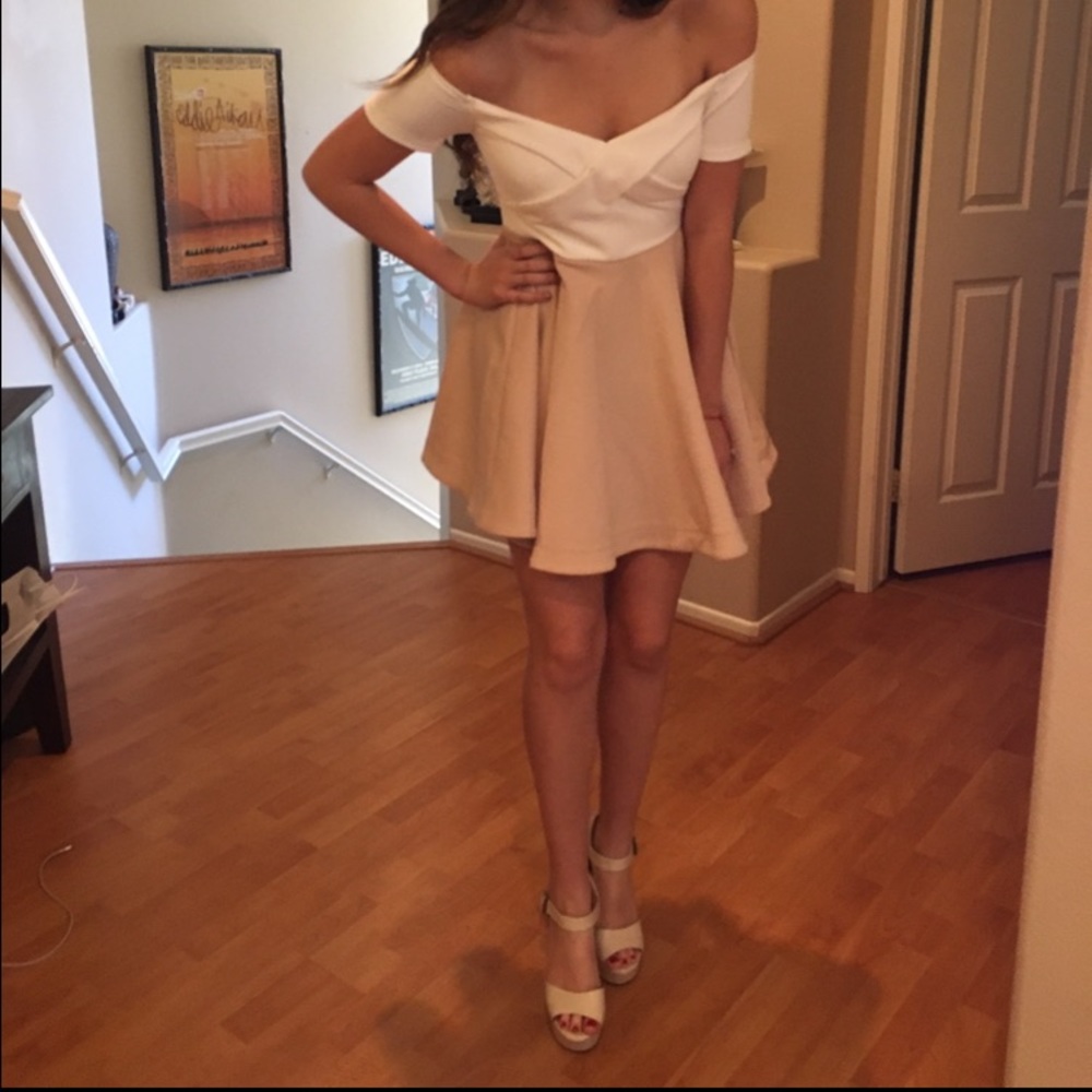 Angel Biba Off the Shoulder Dress