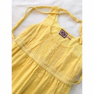 Juicy Couture eyelet yellow sundress