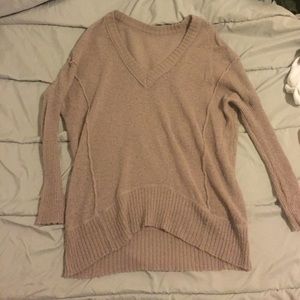 Dusty rose vneck sweater