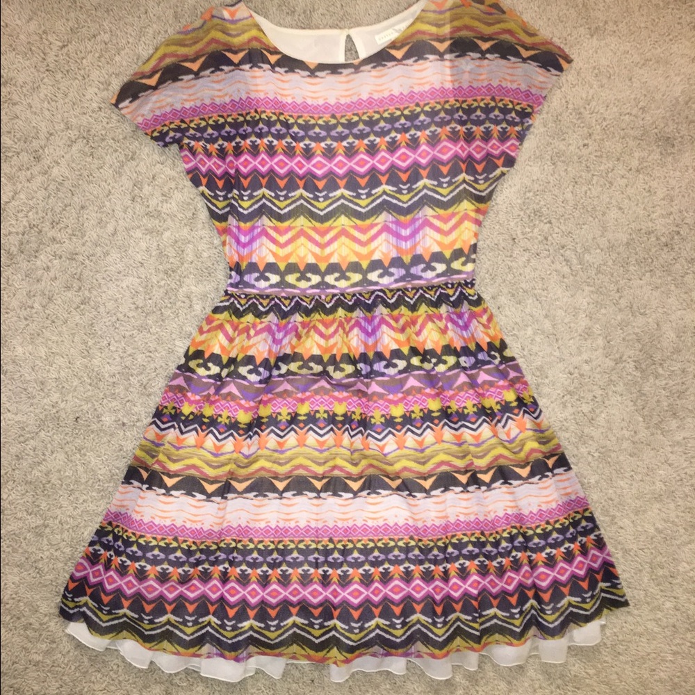 Anthropologie patterned dress