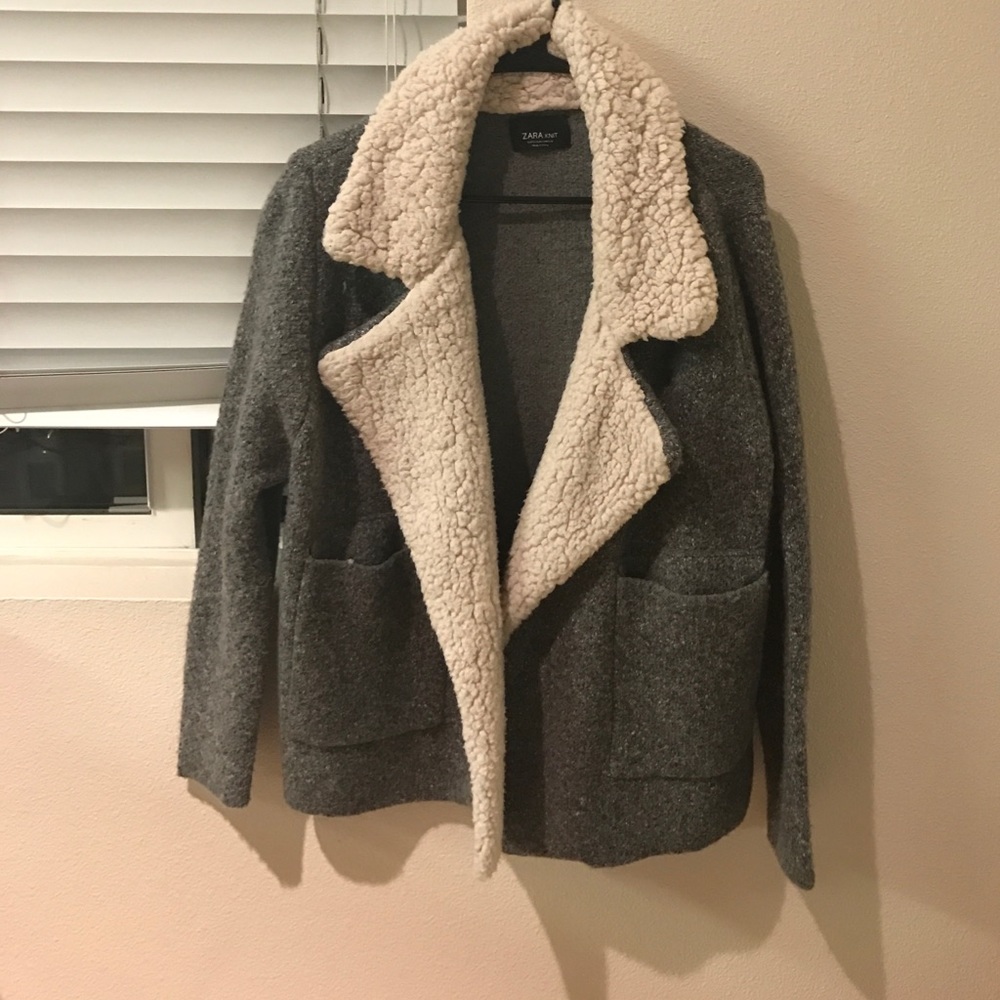zara knit jacket