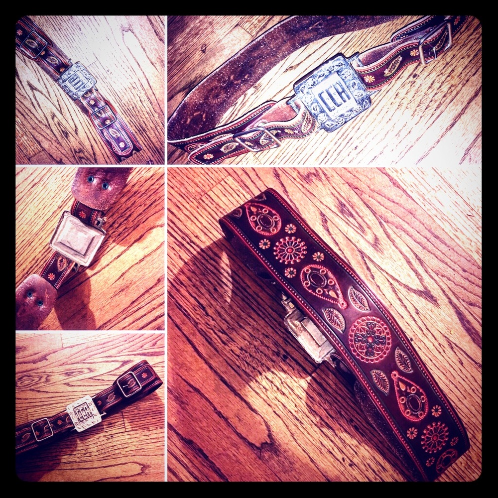Amazing Tooled Leather Belt