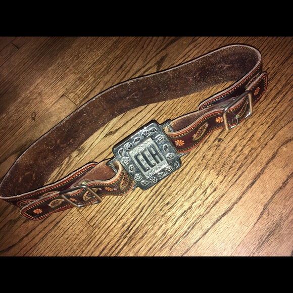 Amazing Tooled Leather Belt main image 3