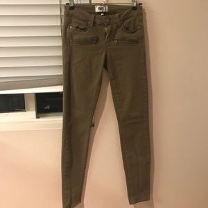 paige army green pants