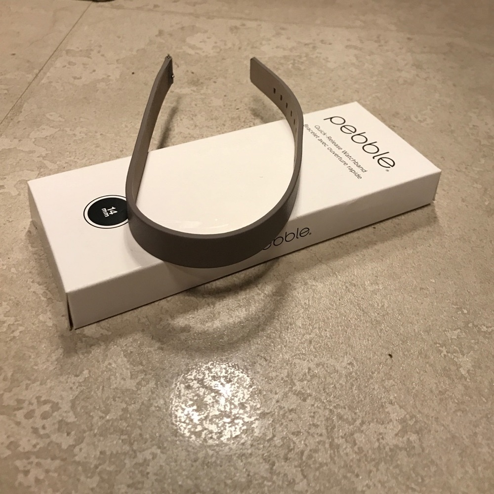 Pebble double wrap watchband