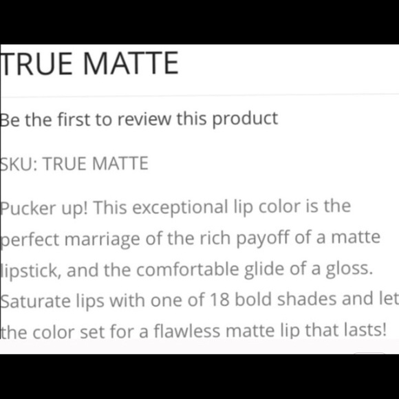 True Matte 👄 Lasts Up to 8 hrs. No re-applying - Picture 3 of 4