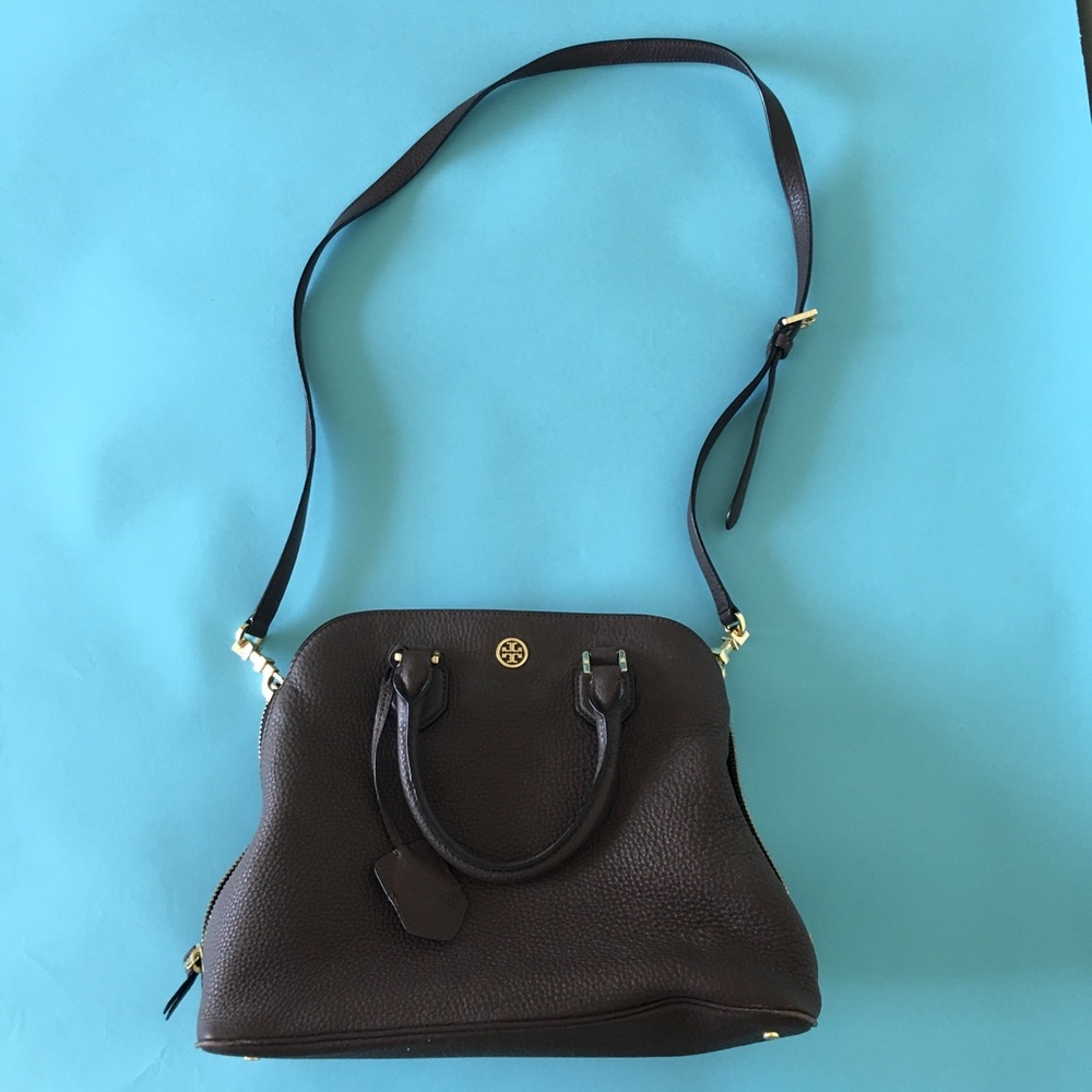 Tory Burch Robinson Open-Top Dome Satchel Bag