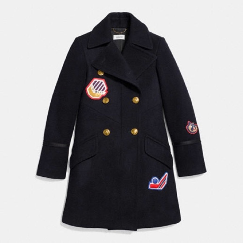 Coach Runway Naval Officer Coat New