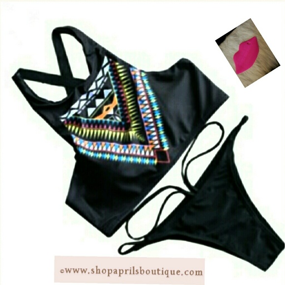 🆕 HOT LOW WAIST ETHNIC BIKINI SET - Picture 2 of 6