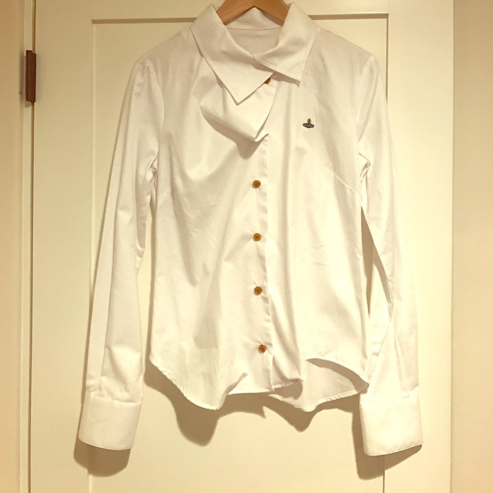 Vivienne Westwood Asymmetric White Shirt - 42