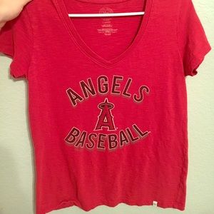 Women's Angels Baseball v neck