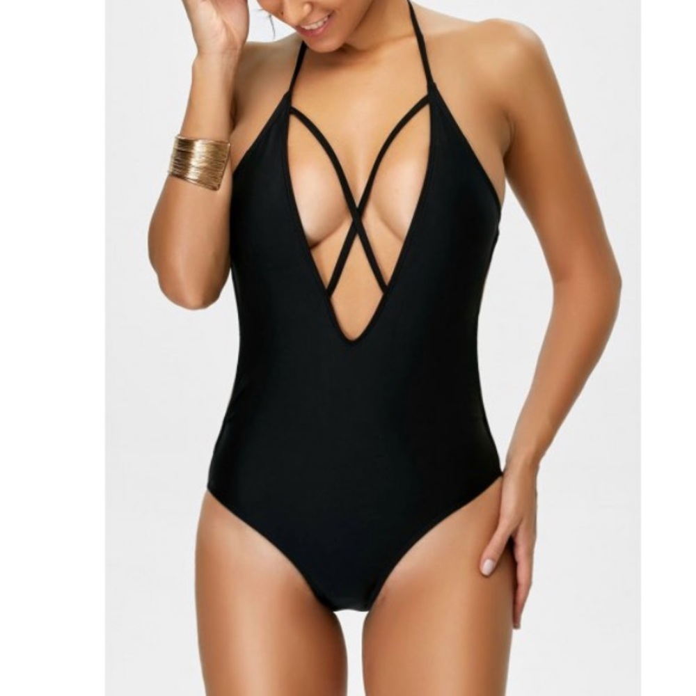 💥BOUTIQUE ITEM💥 LOW CUT ONE PIECE SWIM SUIT