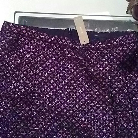{J. Crew} Collection Festival Berry Tweed Skirt - Picture 3 of 3