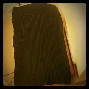 Black with pinstripes pencil skirt Size Xs / 0