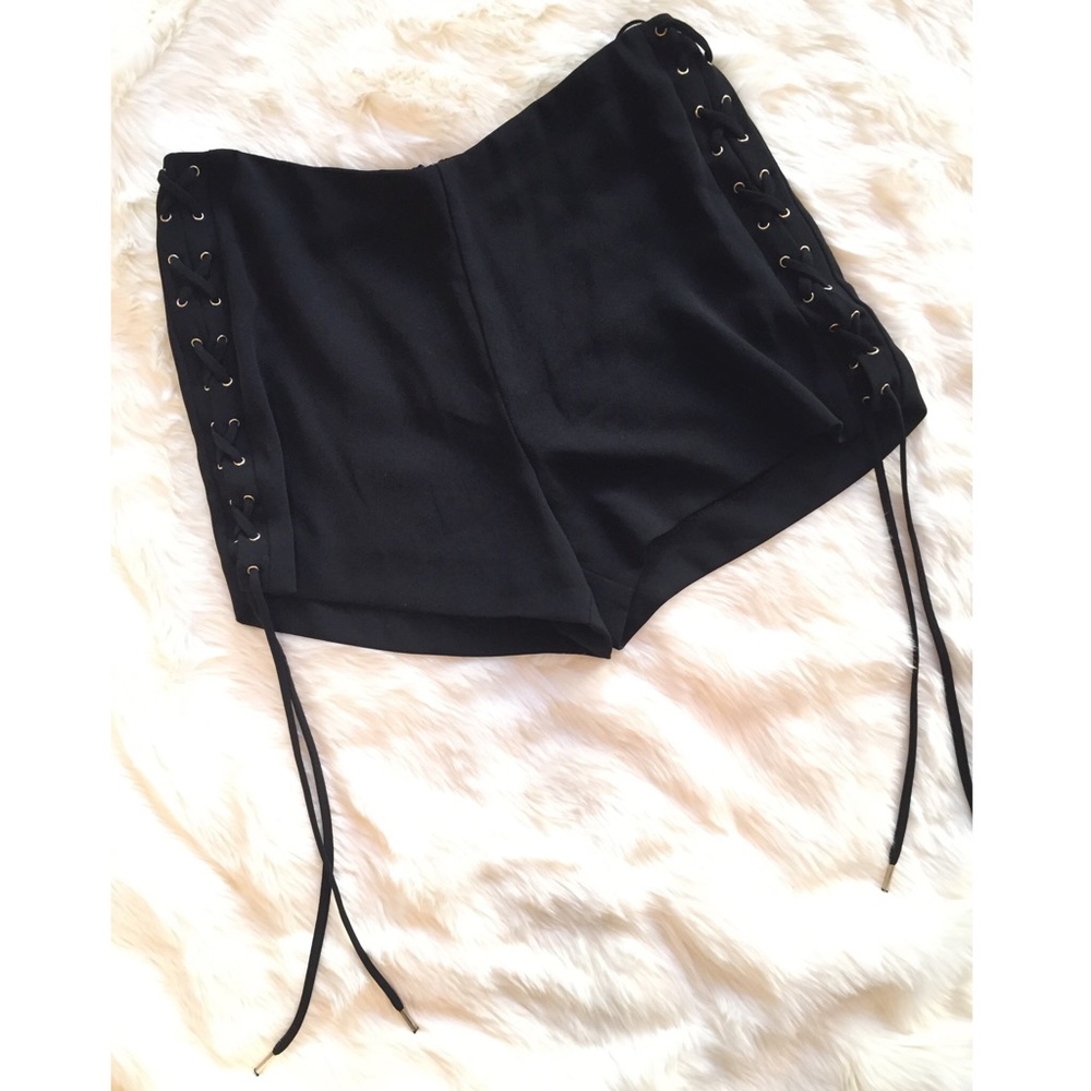 Rachel Roy Lace-Up Shorts