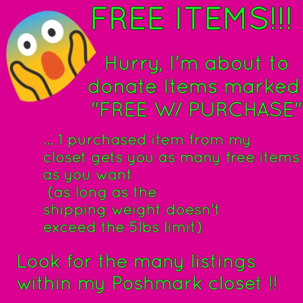 FREE LISTINGS IN MY CLOSET!!