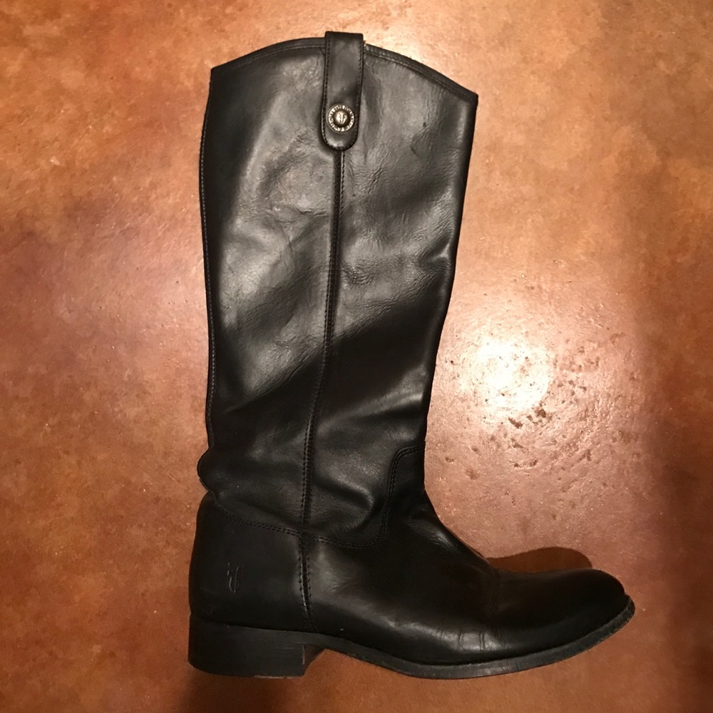 Black frye tall boots