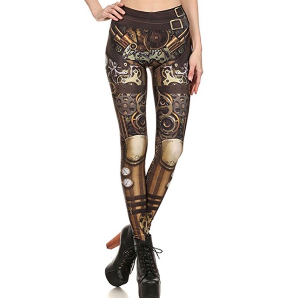 NWOT Cool Steampunk Leggings