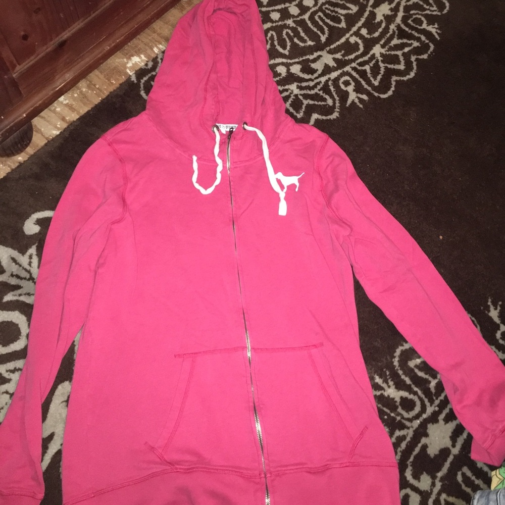 Victoria secret pink zip up hoodie