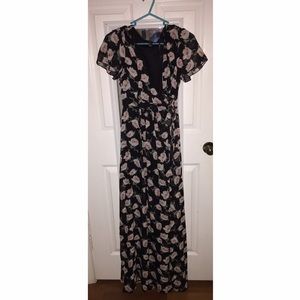 Floral Wrap Maxi Dress