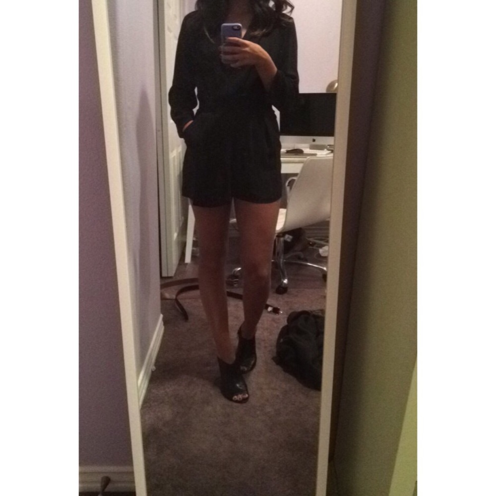 Topshop Black Romper - Picture 1 of 2