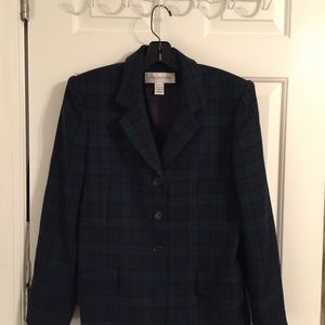 Jones New York classic plaid jacket