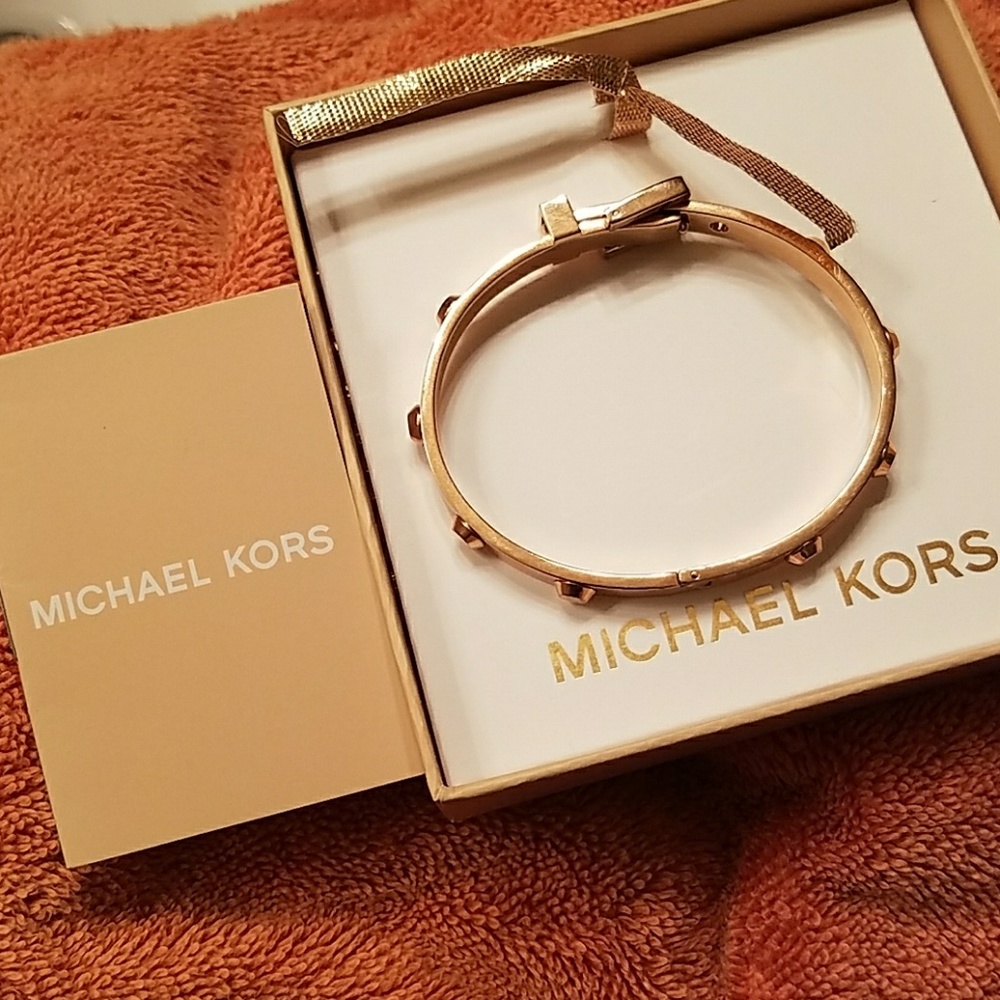Authentic MK rose colored gold bracelet
