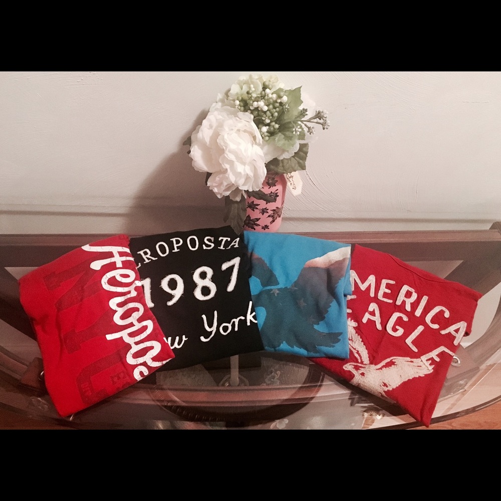 💥4 - Men's XL American Eagle/Aeropostale Tee's!!!