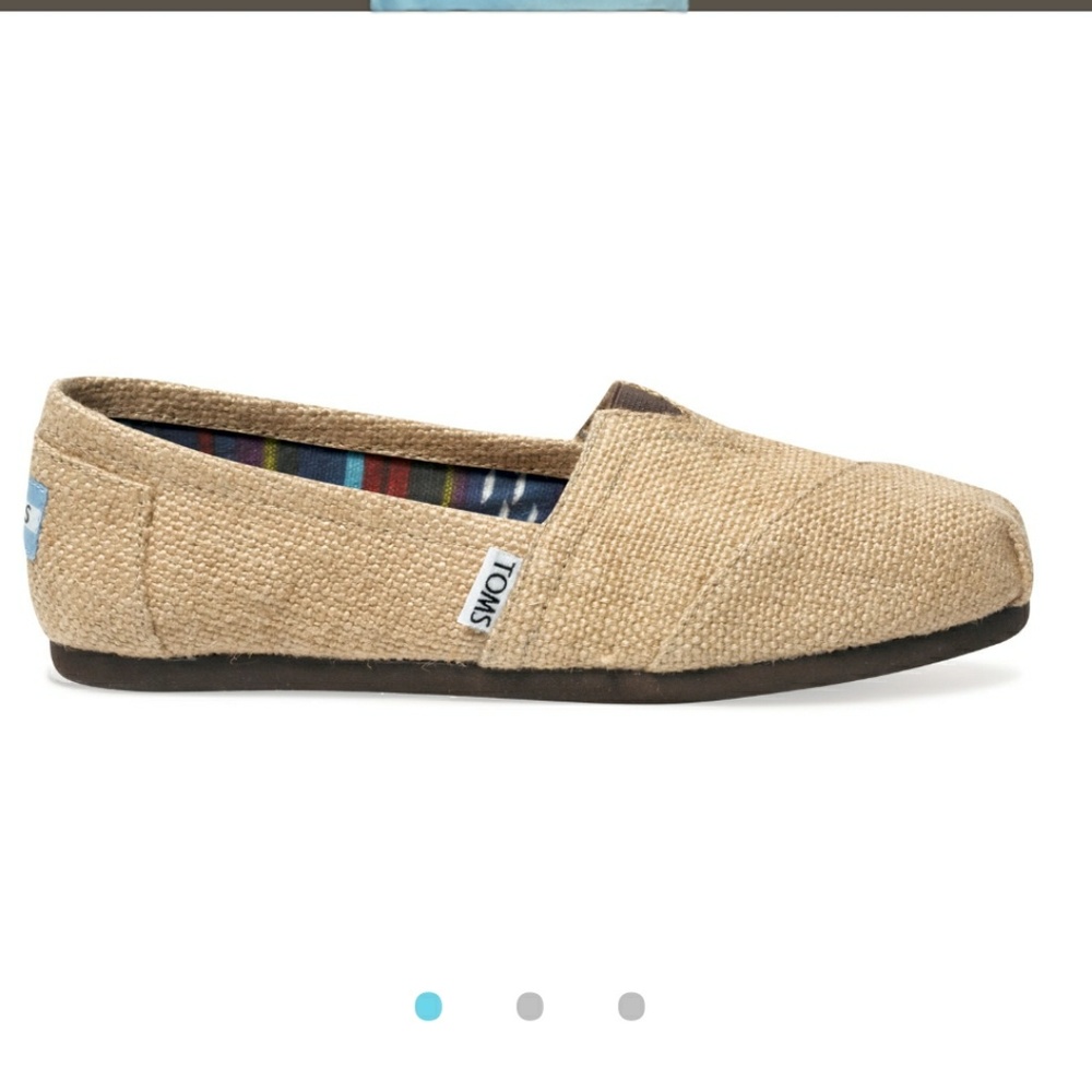 TOMS Natural Burlap Classic Mens