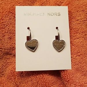 Brand new authentic MK STERLING SILVER  earrings