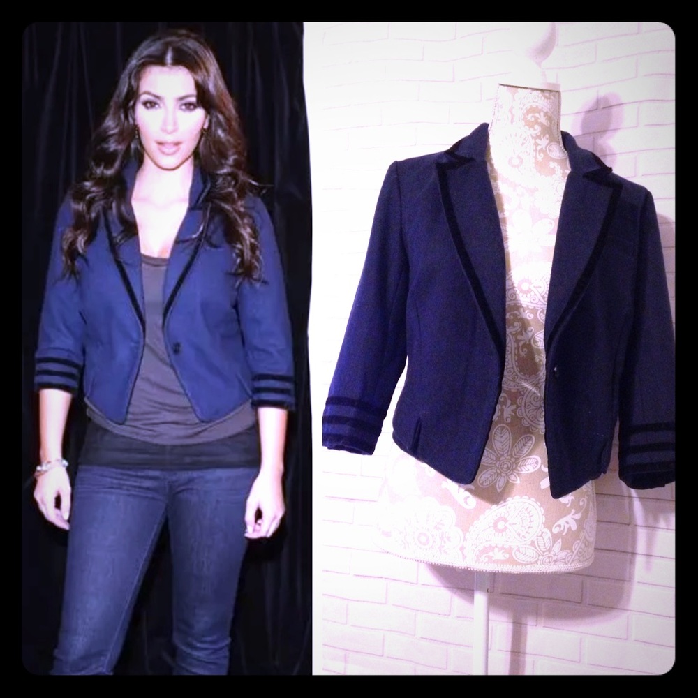ByCorpus Urban Outfitters Navy Cropped Blazer new