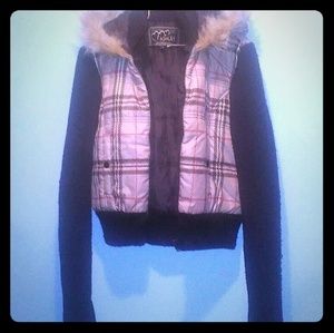 Ashley fur hood jacket 💙