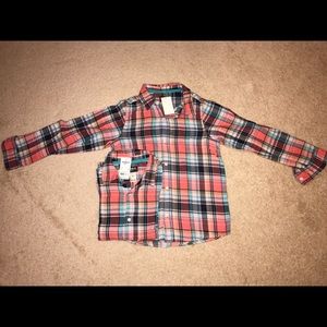 BNWT 2 Osh Kosh girls flannel size 10