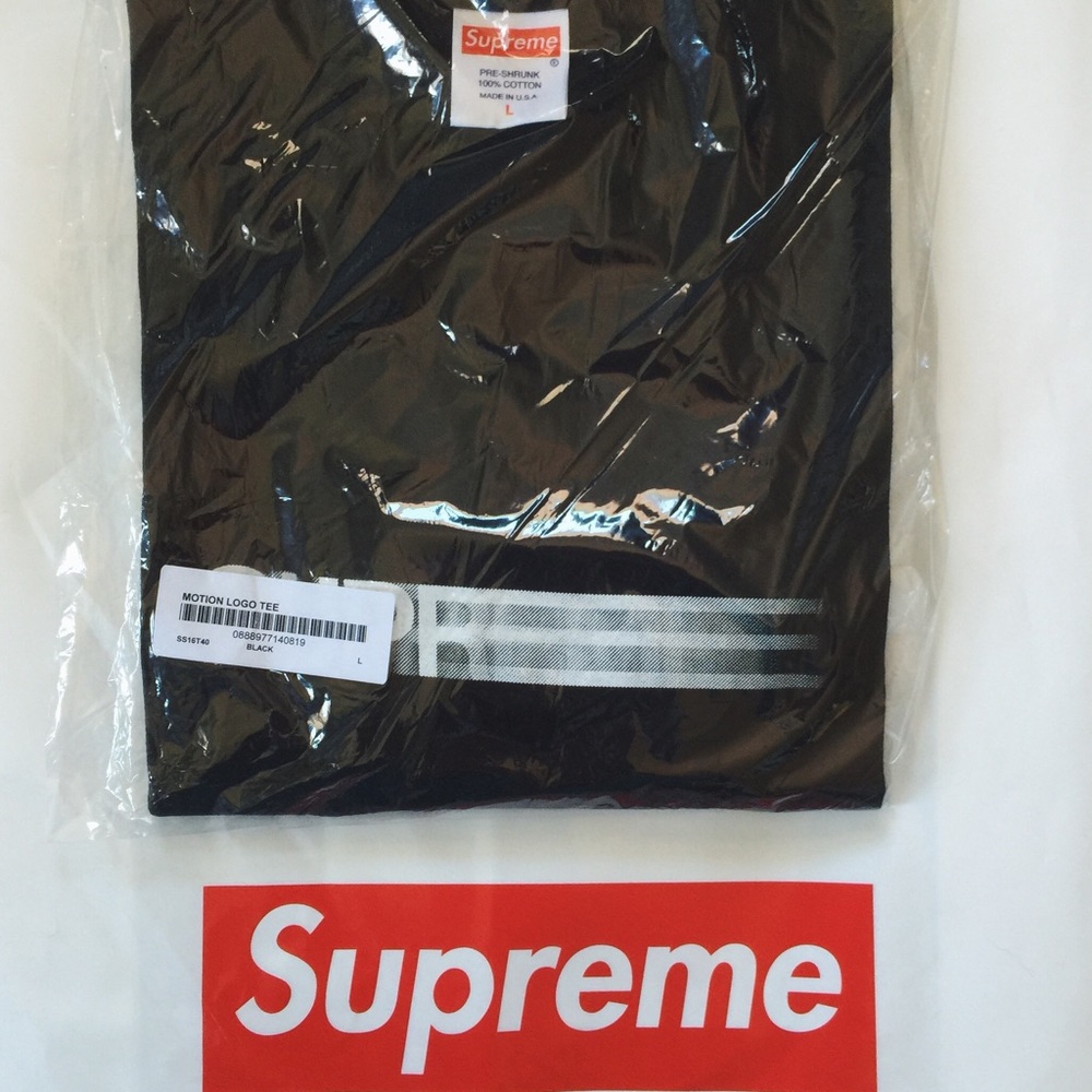 Supreme Motion Logo Tee Black