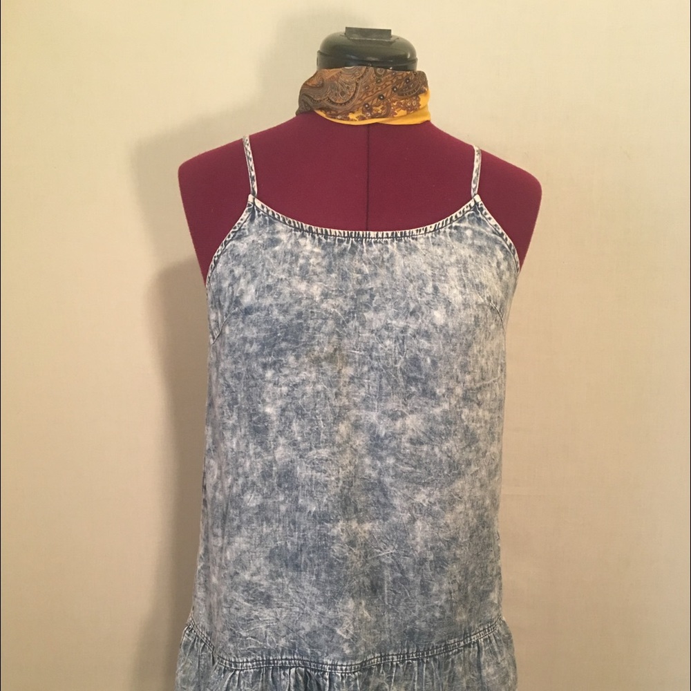 Acid Wash Denim Dress