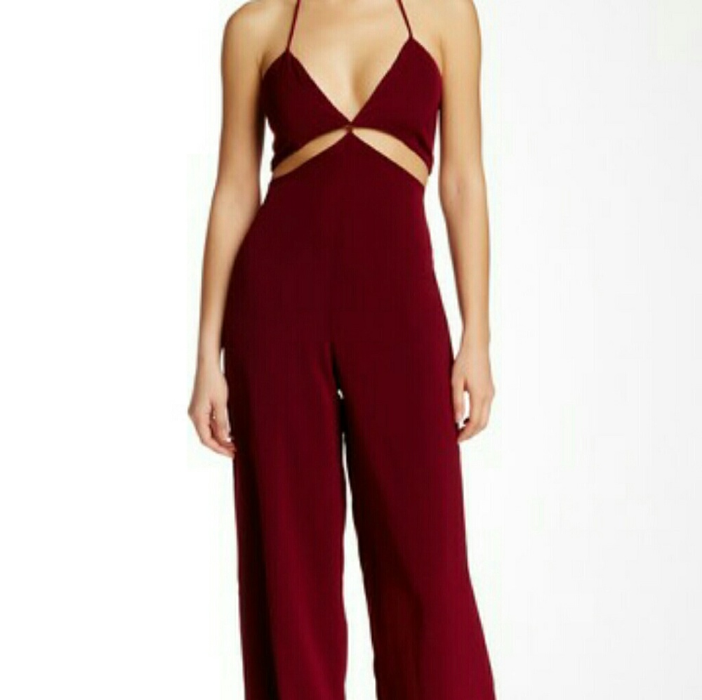 Cutout Plunge Jumpsuit