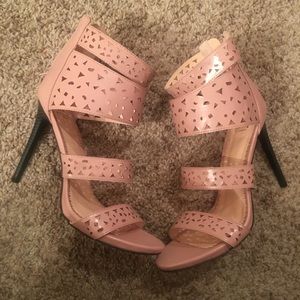 Blush pink heels